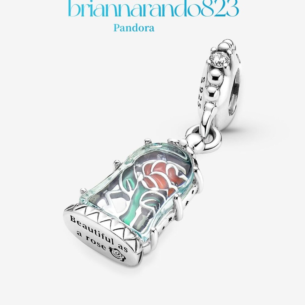 Pandora Disney Beauty And The Beast Enchanted Ros… - image 3